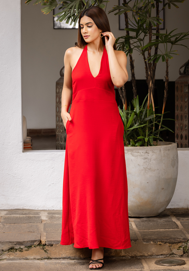 ALICE RED MAXI DRESS